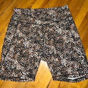 Multi colored biker shorts